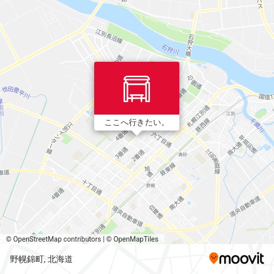 野幌錦町地図
