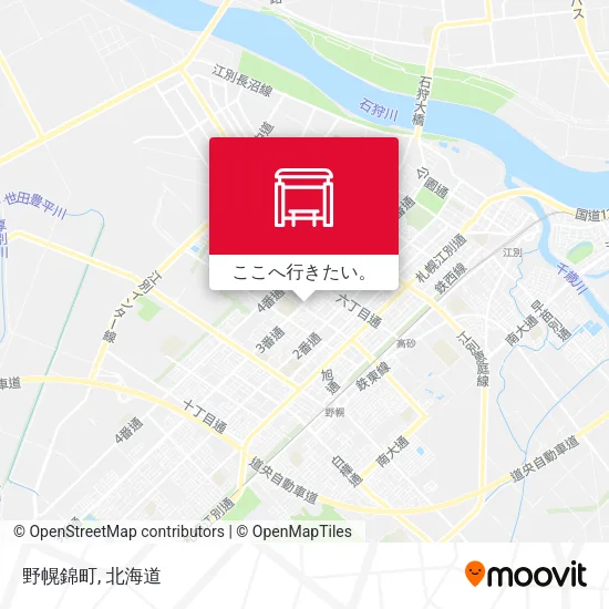 野幌錦町地図