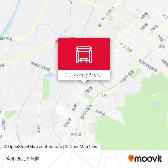 宮町西地図