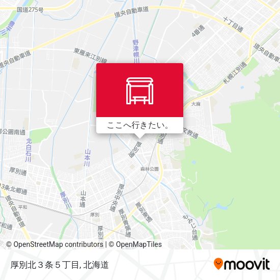 厚別北３条５丁目地図