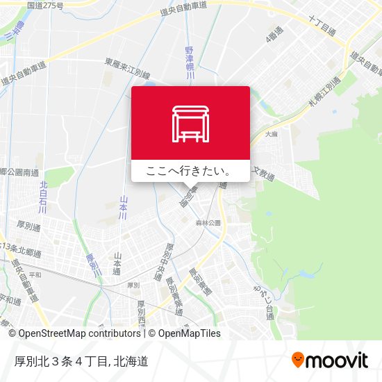 厚別北３条４丁目地図