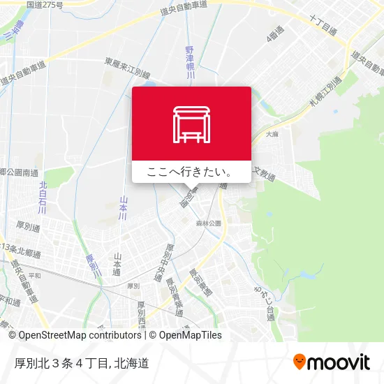 厚別北３条４丁目地図