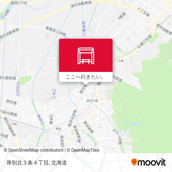 厚別北３条４丁目地図