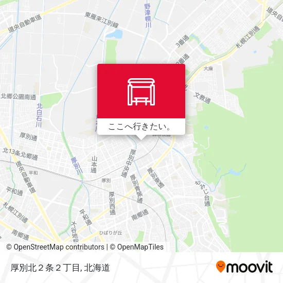 厚別北２条２丁目地図