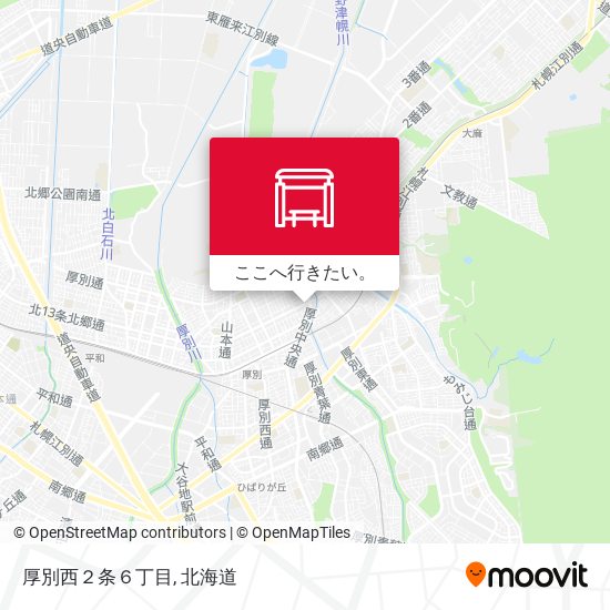 厚別西２条６丁目地図