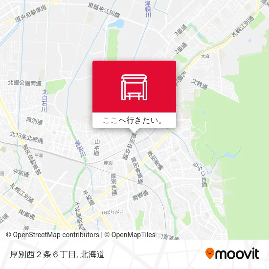 厚別西２条６丁目地図