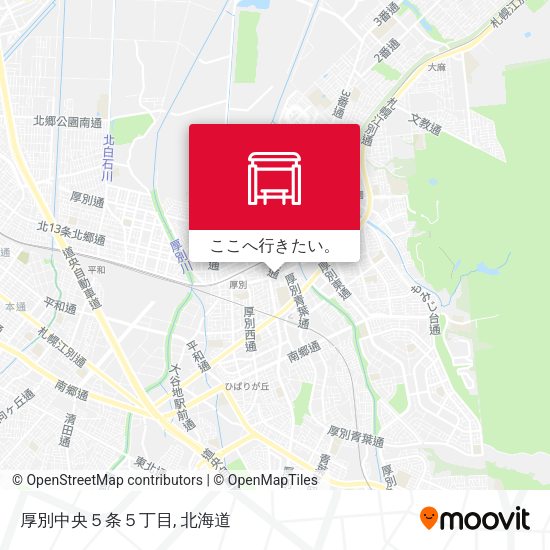 厚別中央５条５丁目地図