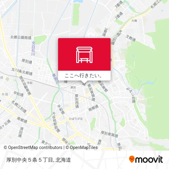 厚別中央５条５丁目地図