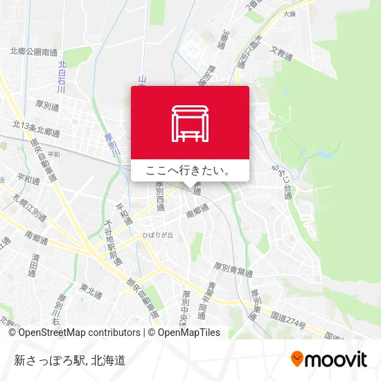 新さっぽろ駅地図