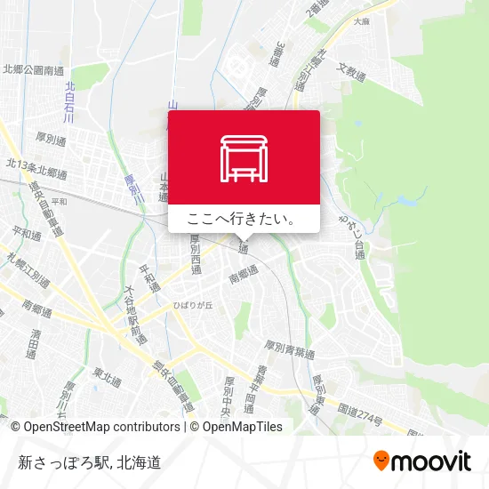 新さっぽろ駅地図