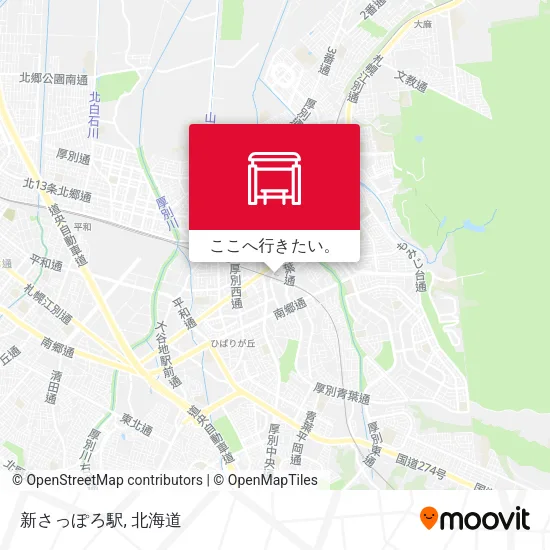 新さっぽろ駅地図