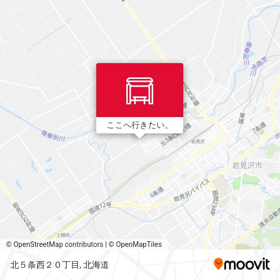 北５条西２０丁目地図