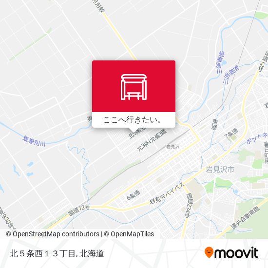 北５条西１３丁目地図