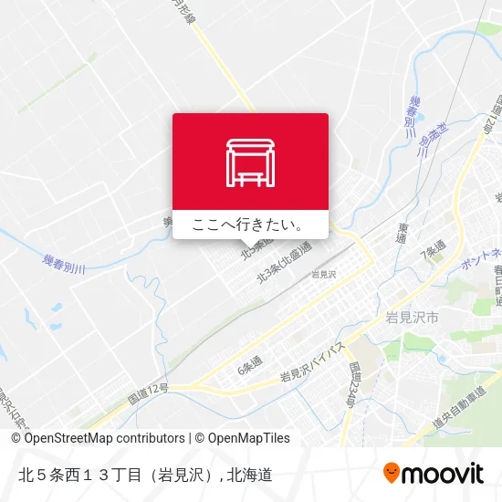 北５条西１３丁目（岩見沢）地図