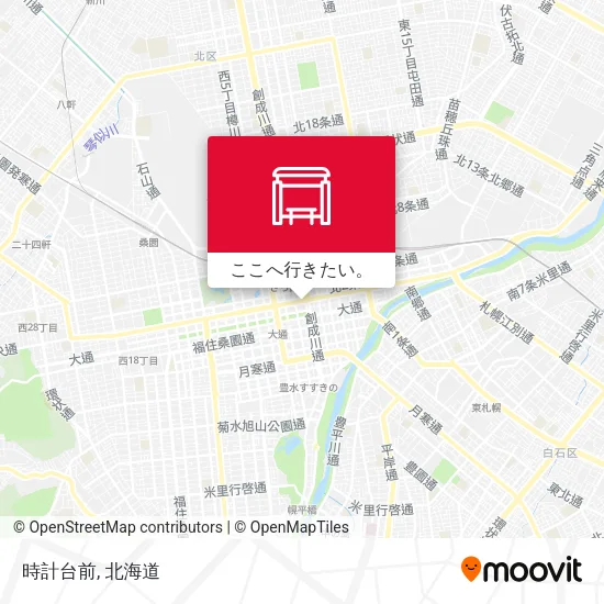 時計台前地図
