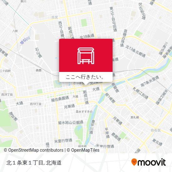 北１条東１丁目地図