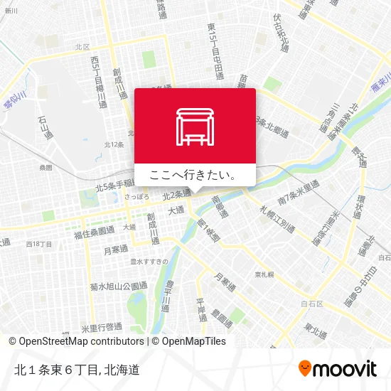 北１条東６丁目地図