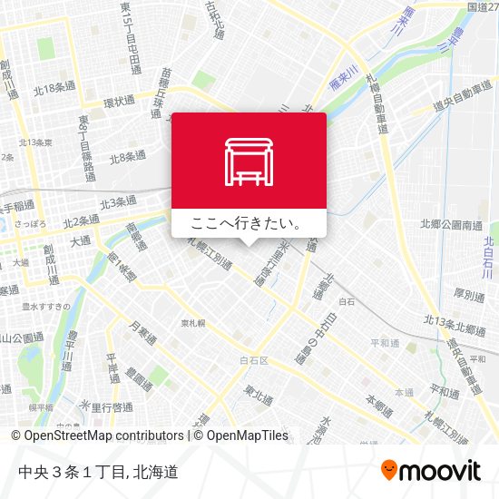中央３条１丁目地図