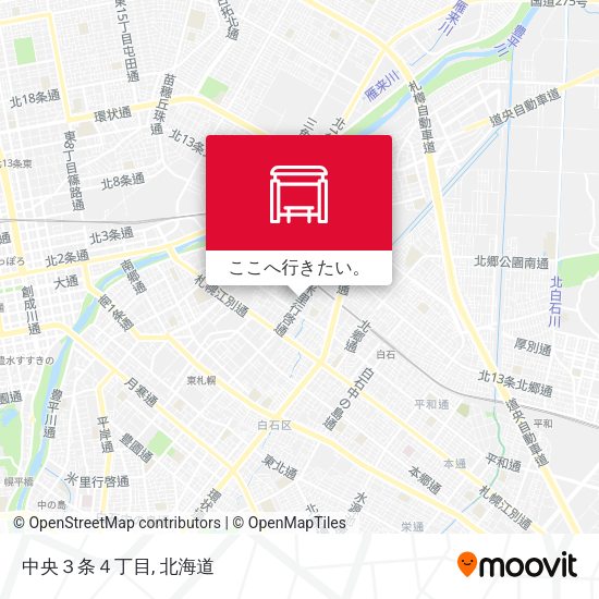 中央３条４丁目地図