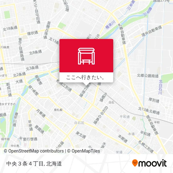 中央３条４丁目地図