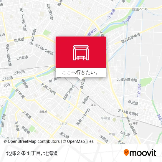 北郷２条１丁目地図