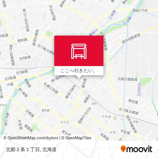 北郷２条１丁目地図