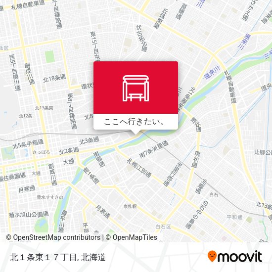 北１条東１７丁目地図