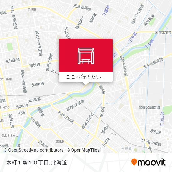 本町１条１０丁目地図