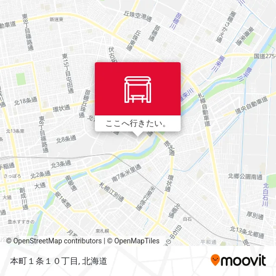 本町１条１０丁目地図