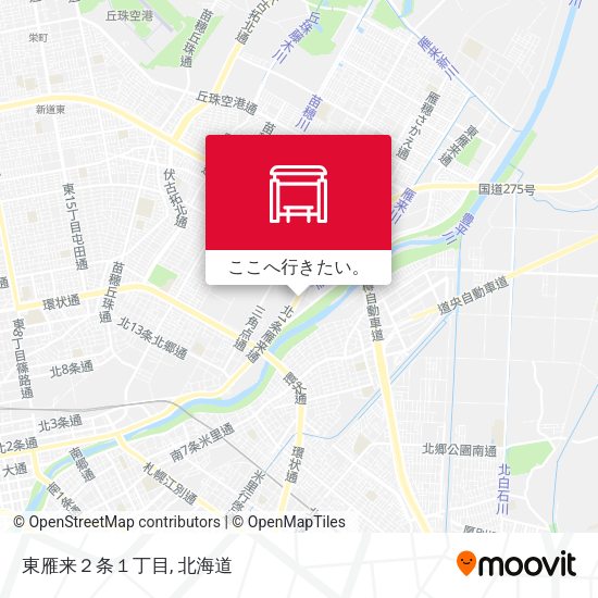東雁来２条１丁目地図