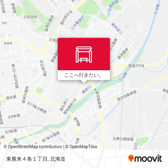 東雁来４条１丁目地図