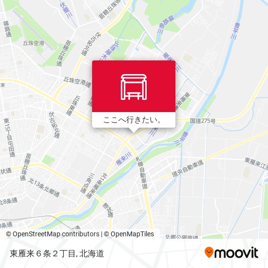 東雁来６条２丁目地図