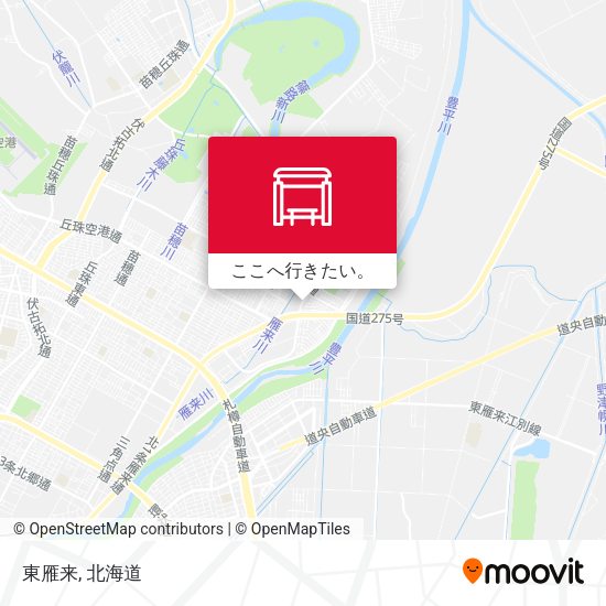 東雁来地図