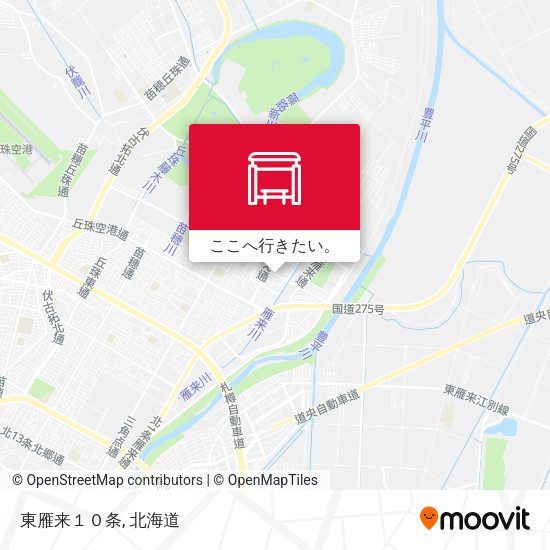 東雁来１０条地図
