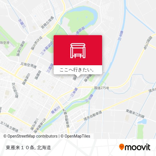 東雁来１０条地図