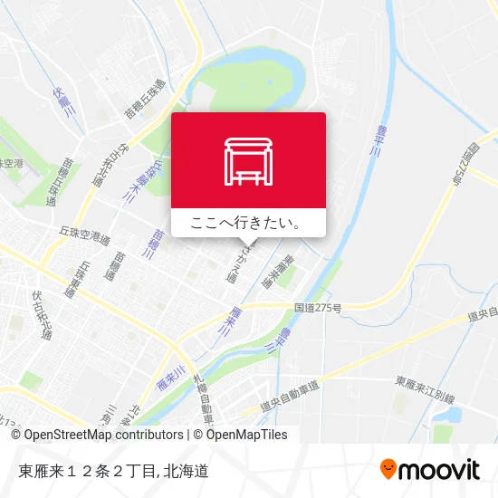 東雁来１２条２丁目地図