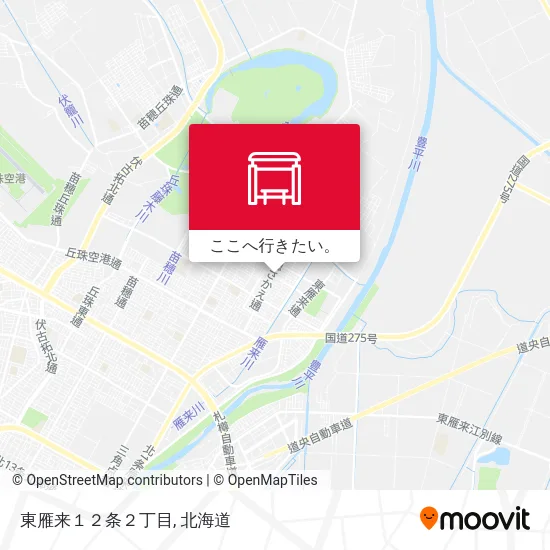 東雁来１２条２丁目地図
