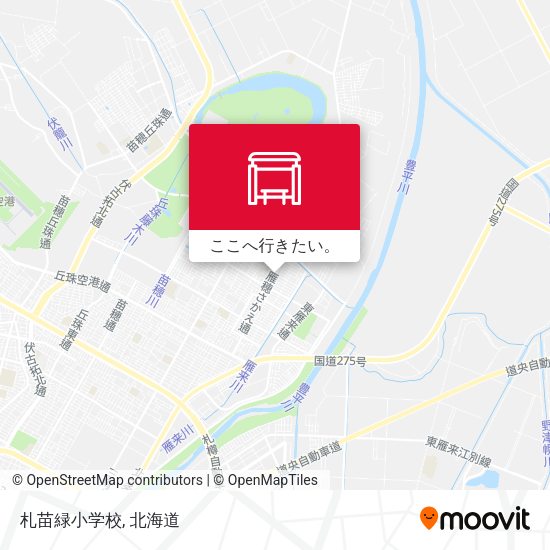 札苗緑小学校地図