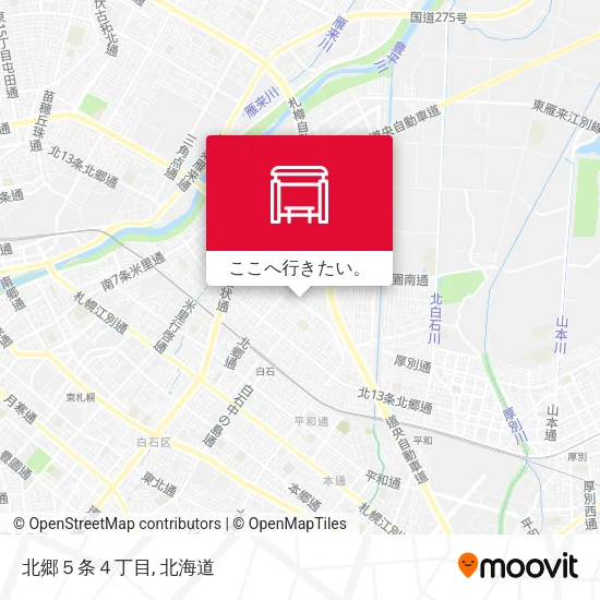 北郷５条４丁目地図