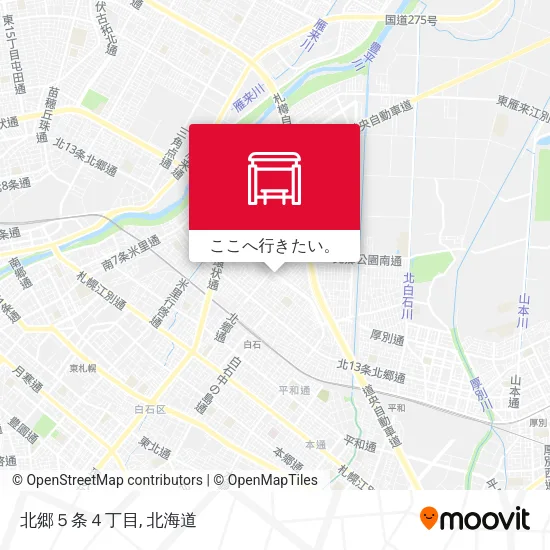 北郷５条４丁目地図