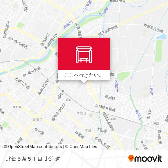 北郷５条５丁目地図