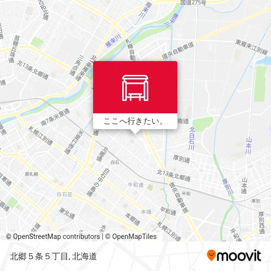 北郷５条５丁目地図