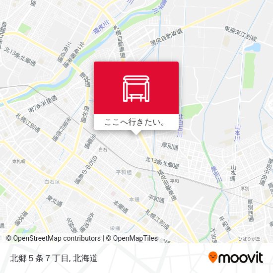 北郷５条７丁目地図