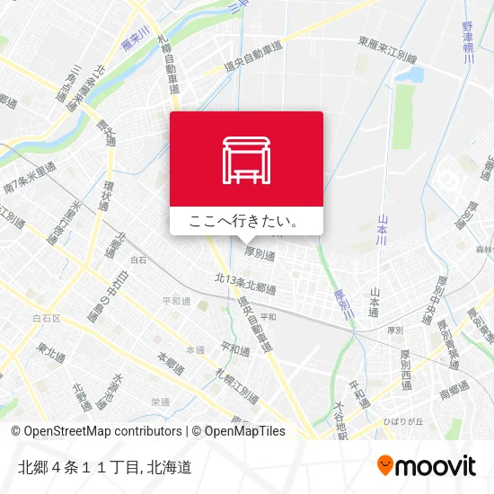 北郷４条１１丁目地図
