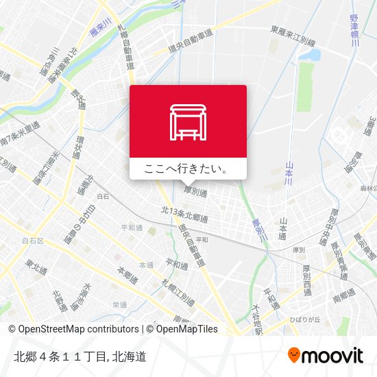 北郷４条１１丁目地図