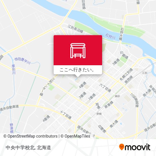 中央中学校北地図