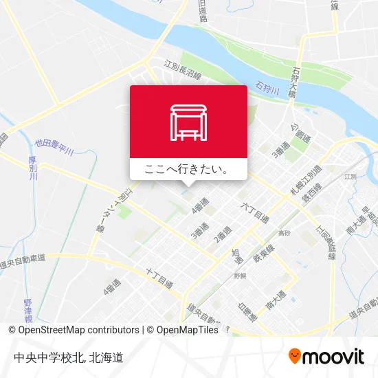 中央中学校北地図