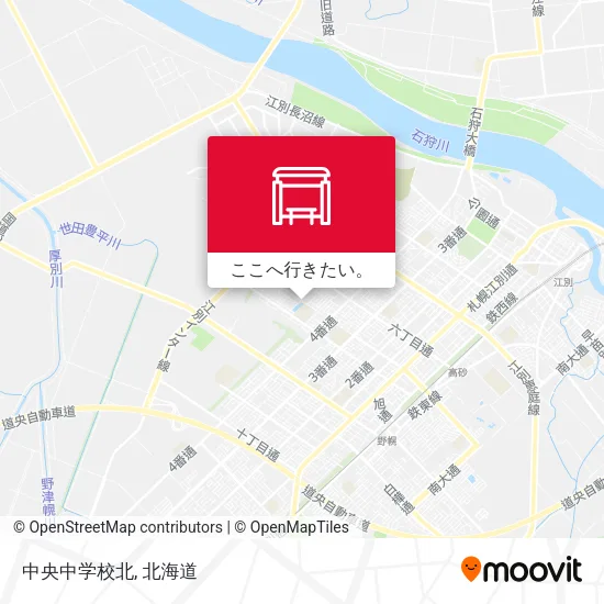 中央中学校北地図