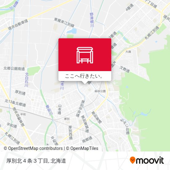 厚別北４条３丁目地図