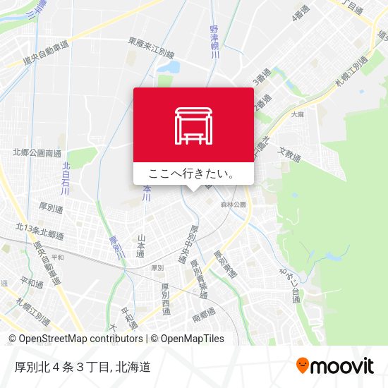厚別北４条３丁目地図